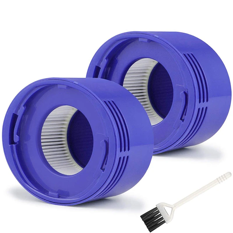2 Vacuum HEPA Post Filter Kits for Dyson V7 V8 Cleaner Replacement with Cleaning Brush|Запчасти для пылесоса| |