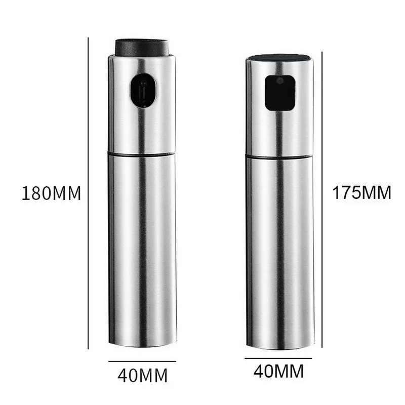 

Kitchen Oil Spray Bottle For Oil Sprayer Pump Stainless Steel Seasoning Dispenser Leak-proof Nozzle Kitchen Accessories Set