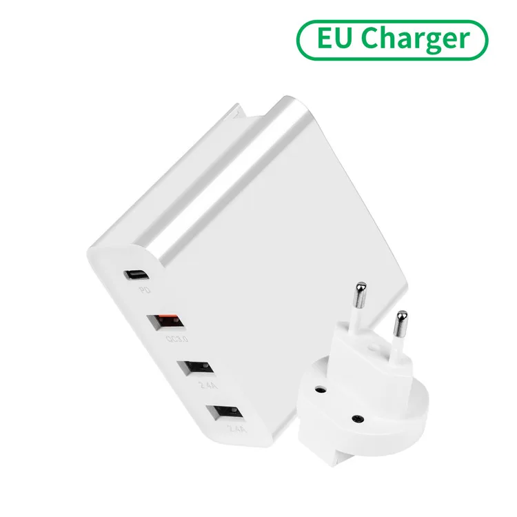 EU white GOOJODOQ PD зарядное устройство 48 Вт USB быстрое зарядное устройство QC3.0 настенное зарядное устройство для iphone 11 XS Max Pro Apple iPad для samsung huawei Xiaomi Tablet - Тип штекера: EU white