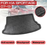 car rear trunk boot mat for kia sportage 2007 2008 2009 2013 waterproof floor mats carpet anti mud tray cargo liner