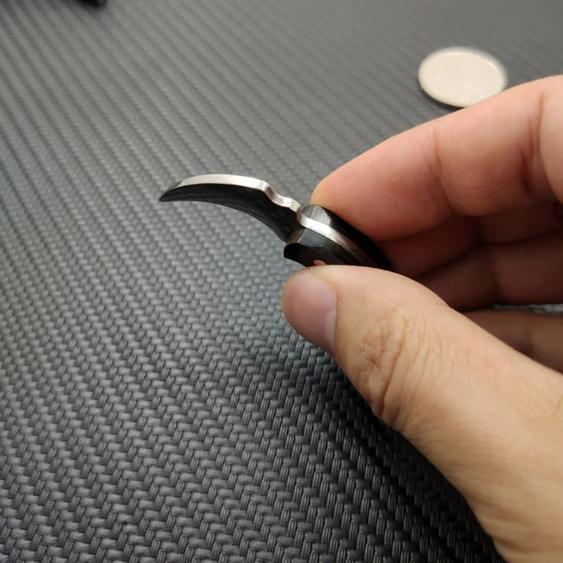 Брелок с деревянной ручкой из нержавеющей стали острый нож миниатюрный