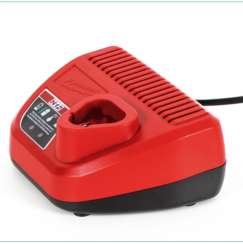 

10.8V 12V Li-Ion Replacement Battery Charger For Milwaukee M12 N12 48-59-2401 48-11-2402 Lithium-Ion Battery