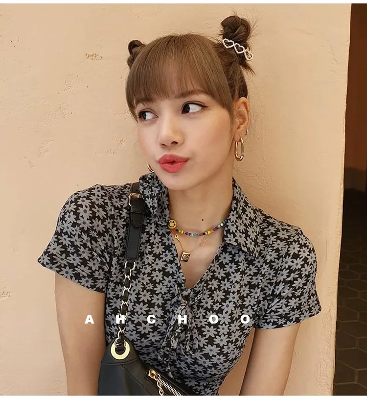 Blackpink lisa Ювелирные серьги золотистого цвета овальные Висячие подарки круглые серьги для женщин