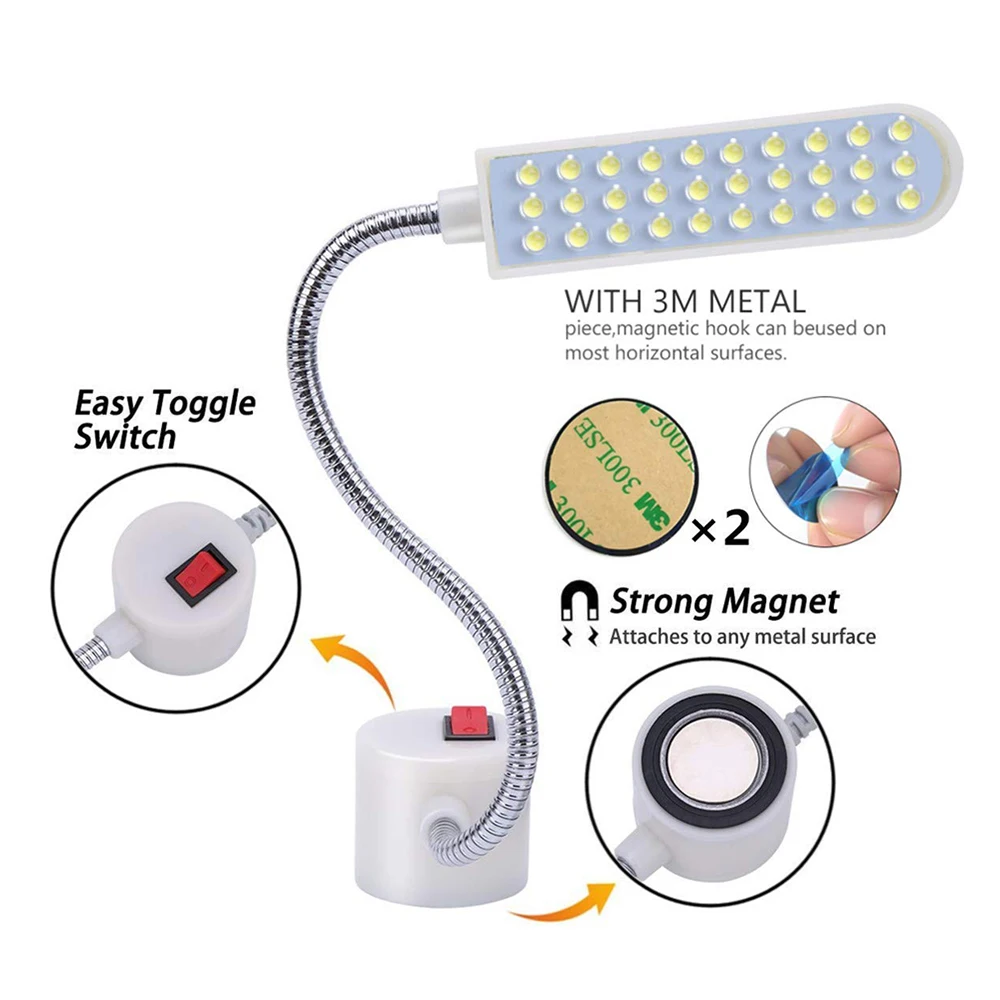 Швейная лампа 30 светодиодный швейный станок для одежды светильник дома рабочего
