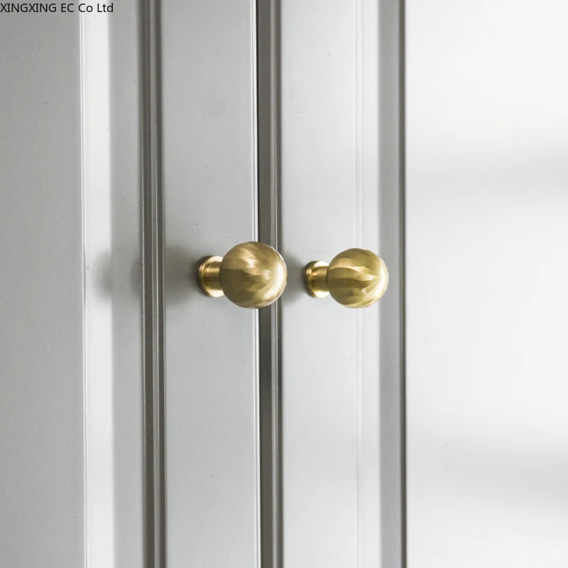 

Nordic Brass Scale Handle Creative Copper Wardrobe Cabinet Door Handle Single Hole Modern Minimalist Household Accessories
