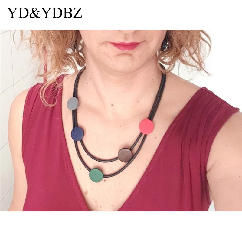 YD & YDBZ 2020 Модные Разноцветные ожерелья для женщин бесконечный камень кулон