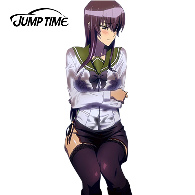 JumpTime 13 см x 4 5 сексуальная девушка Busujima Saeko Рендер наклейка на кузов Машины окно