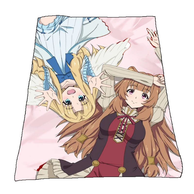 

Anime Fleece Blanket The Rising of The Shield Hero Raphtalia Filo Quilt Carpet Soft Home Decoration Bedding Accessories