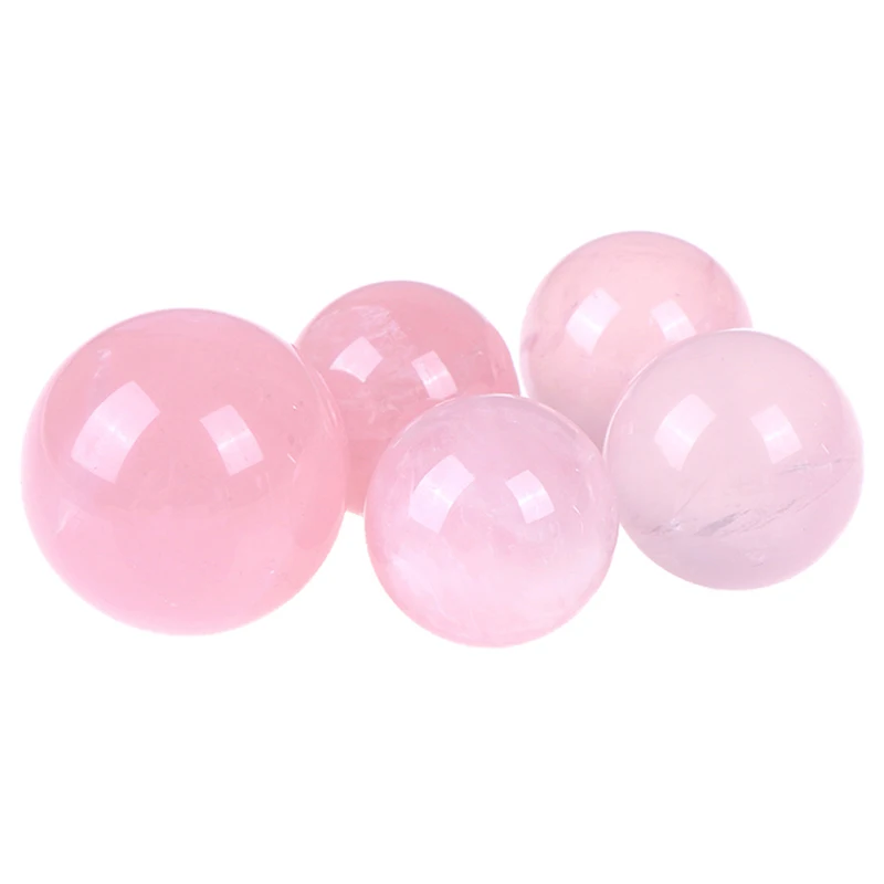 1 шт. натуральный хрустальный камень розовый кварц сфера Хрустальный исцеляющий