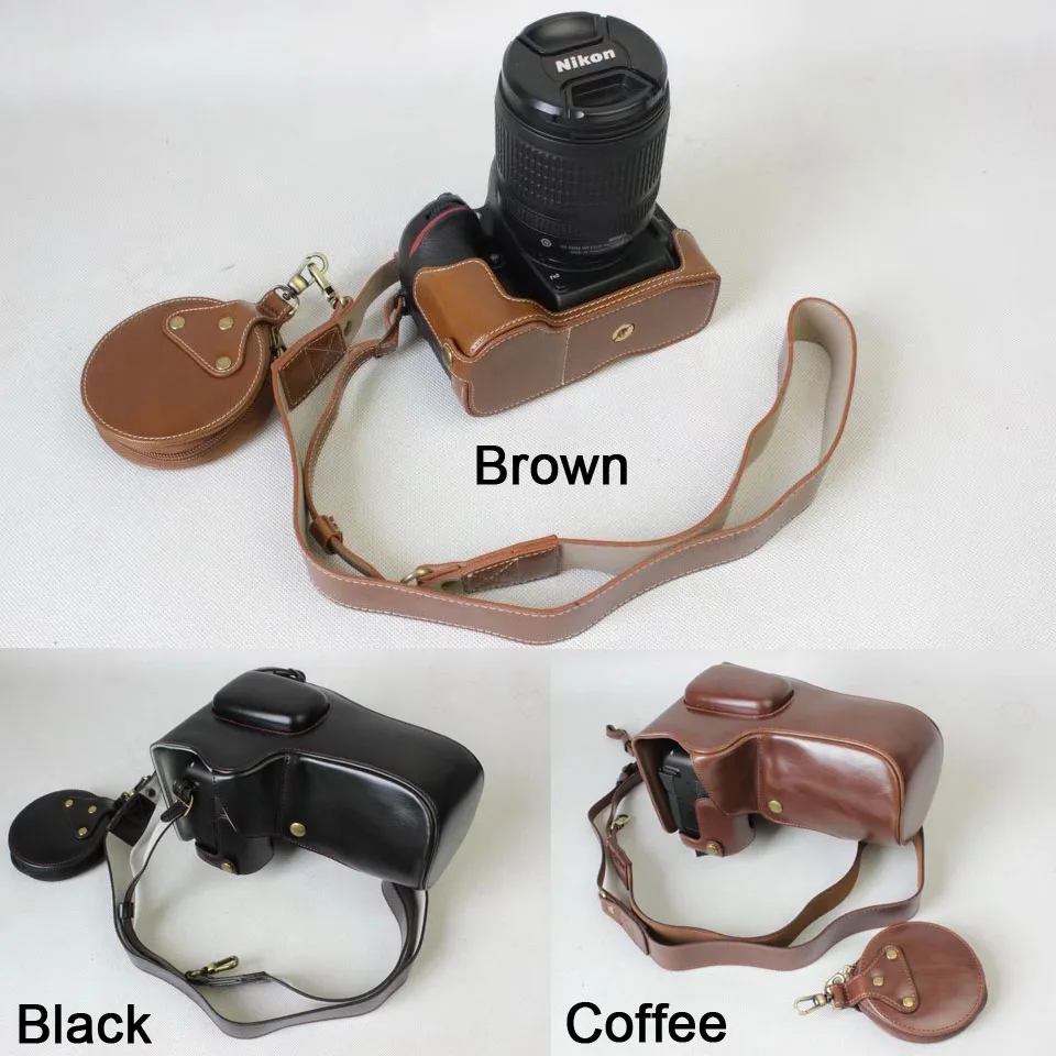 

HQ Leather Camera Bag case Grip strap for Nikon D7200 D7100