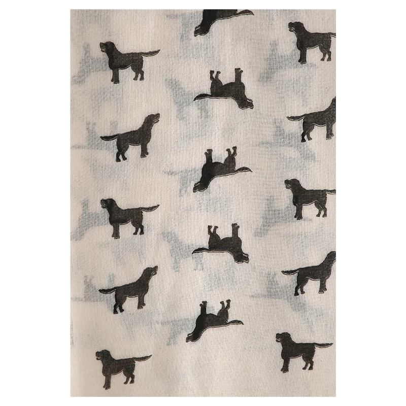 FOXMOTHER Новая мода милые Белые и розовые собак ретривера Лабрадора принт с