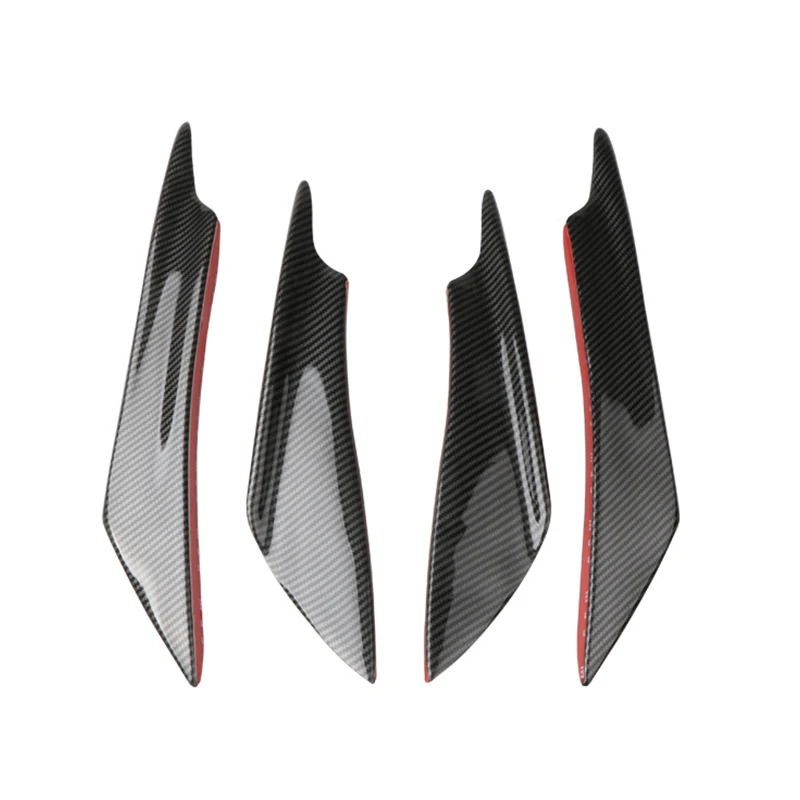 

Front Bumper Side Canards Splitter Fins Universal Black Front Bumper Spoilers