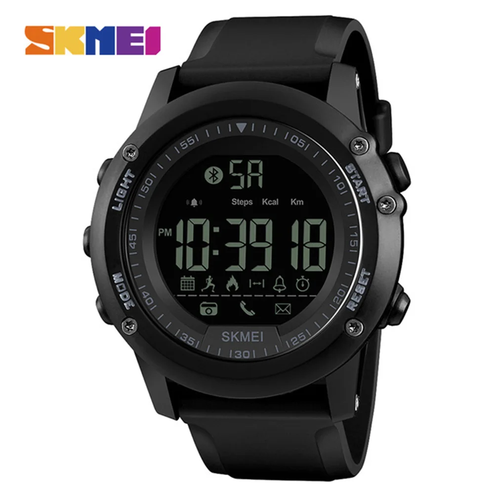 

SKMEI Watch Mens Bluetooth Smart Digital Sport Watches Women Smartwatch Camara Control Wristwatch Men Male Clock Reloj Hombre