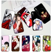 big promotion inuyasha anime black silicone mobile phone cover case for xiaomi mi 6 a2 8 10 lite 9 se 9t pro a1 note 10 lite