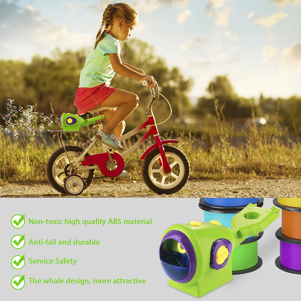 

Bicycle Automatic Water Blowing Toys Bubble Soap Bubble Blower Outdoor Kids Toys Parent-Child Exchange Interactive Toy