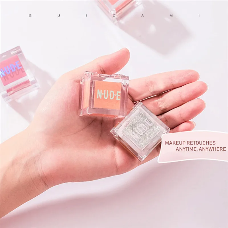 Двухцветный Блестящий мерцающий мороженое блестящий крем для лица и тела|Румяна|