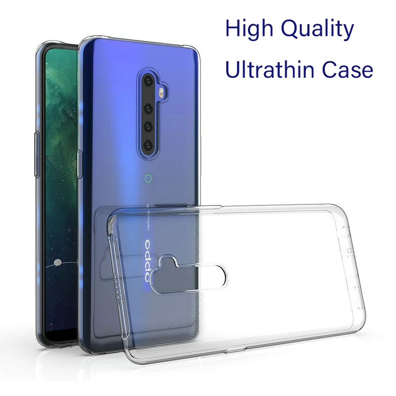 Простой мягкий прозрачный чехол для телефона OPPO Reno 2 Z F 2Z 2F Coque Funda Reno2 Pro