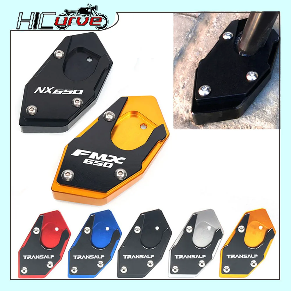 

For HONDA XLV 600 650 700 TRANSALP / DOMINATOR NX 650 / FMX 650 CNC Kickstand Foot Side Stand Extension Pad Support Plate