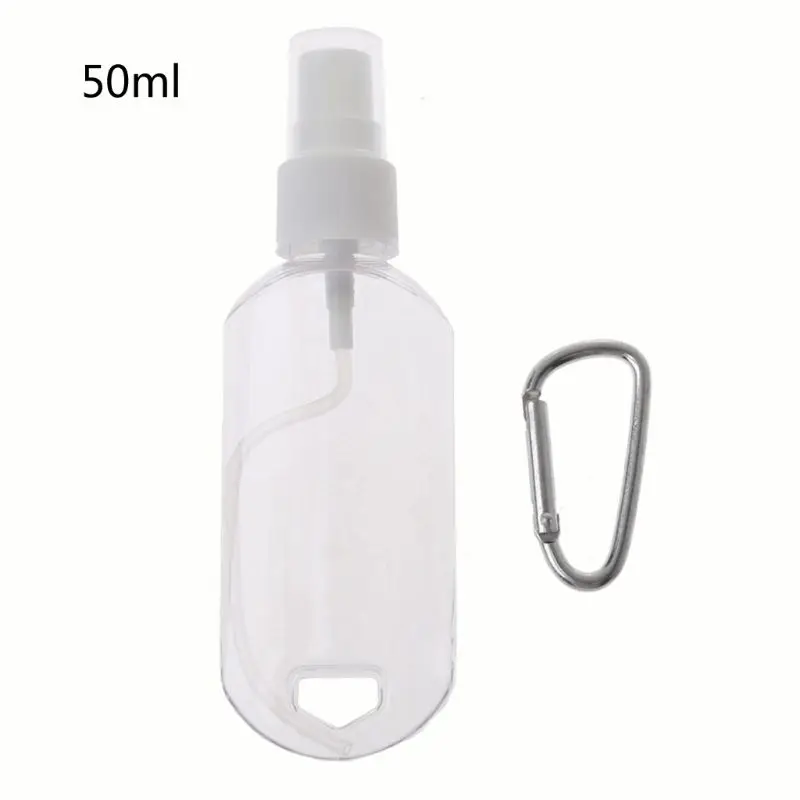 

Portable Alcohol Spray Bottle Empty Hand Sanitizer Empty Holder Hook Keychain