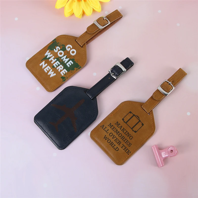 Кожаная бирка для багажа женские дорожные аксессуары силикагелевый чехол