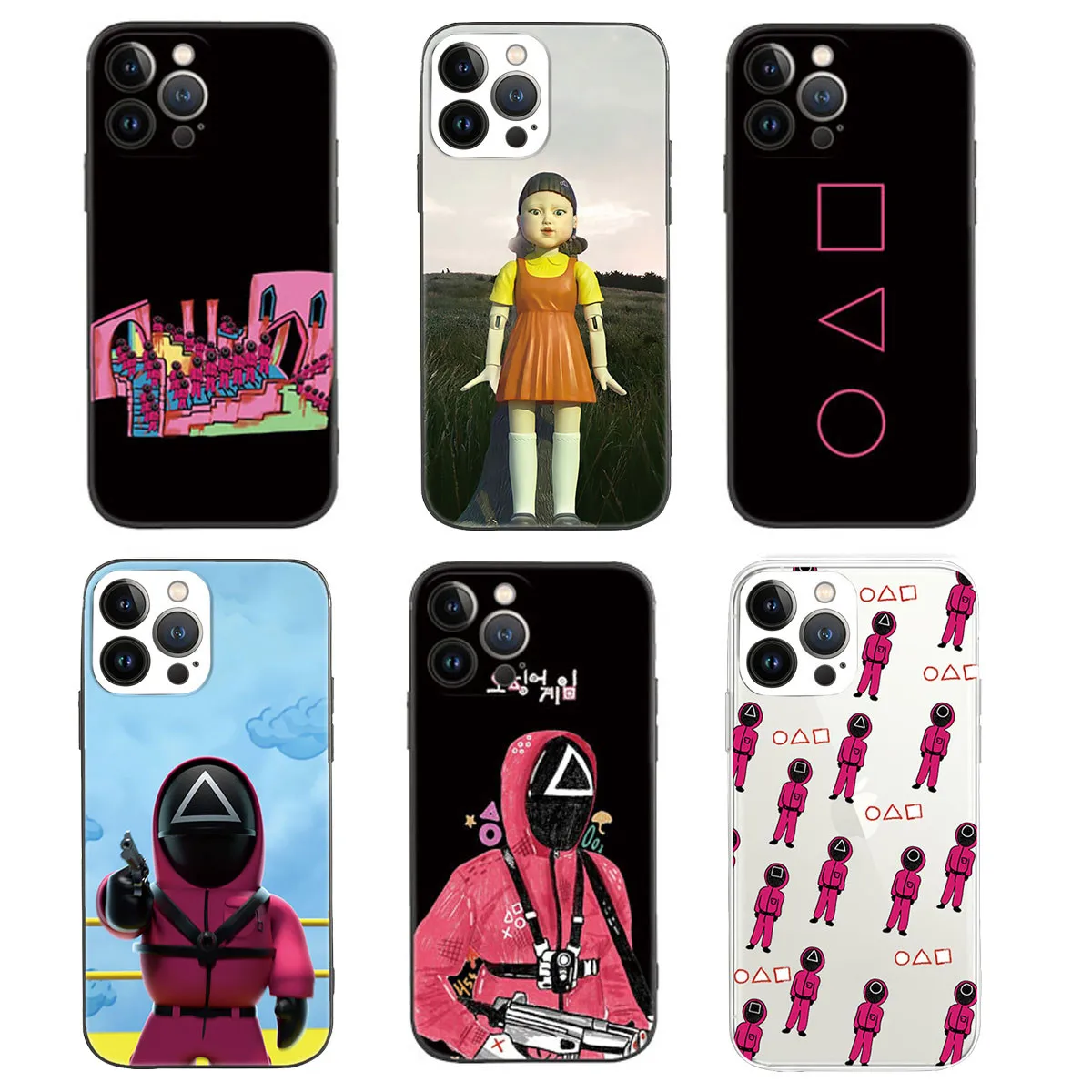 

Чехол для телефона с рисунком Игры игры кальмар, чехол для IPhone 13 Pro 6,1 дюйма (2021)