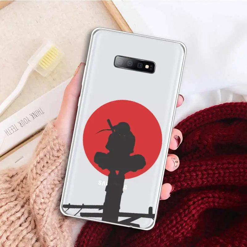 

Cute Japan Anime Naruto kakashi Phone Case Transparent for samsung A 21s 50 71 S 8 9 20 20fe note 10 20 ultra plus