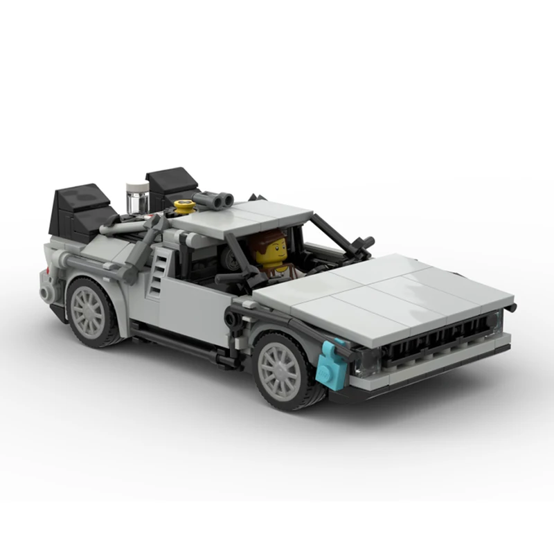 

MOC-30085 Technical Car Back to the Futured Time Machine Deloreaning MOC Supercar Building Blocks DIY Toys Kids Birthday Gifts