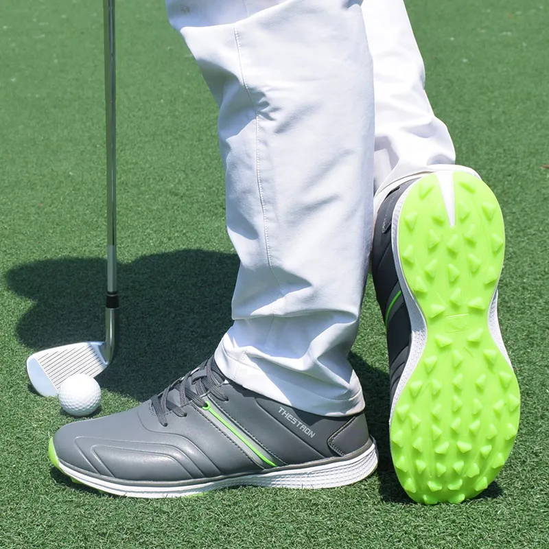

Larger Size US14 Men Golf Shoes Brand Men Sneakers Lightweight Lace-up Walking Sport Shoes Golf Trainer Male Footwear