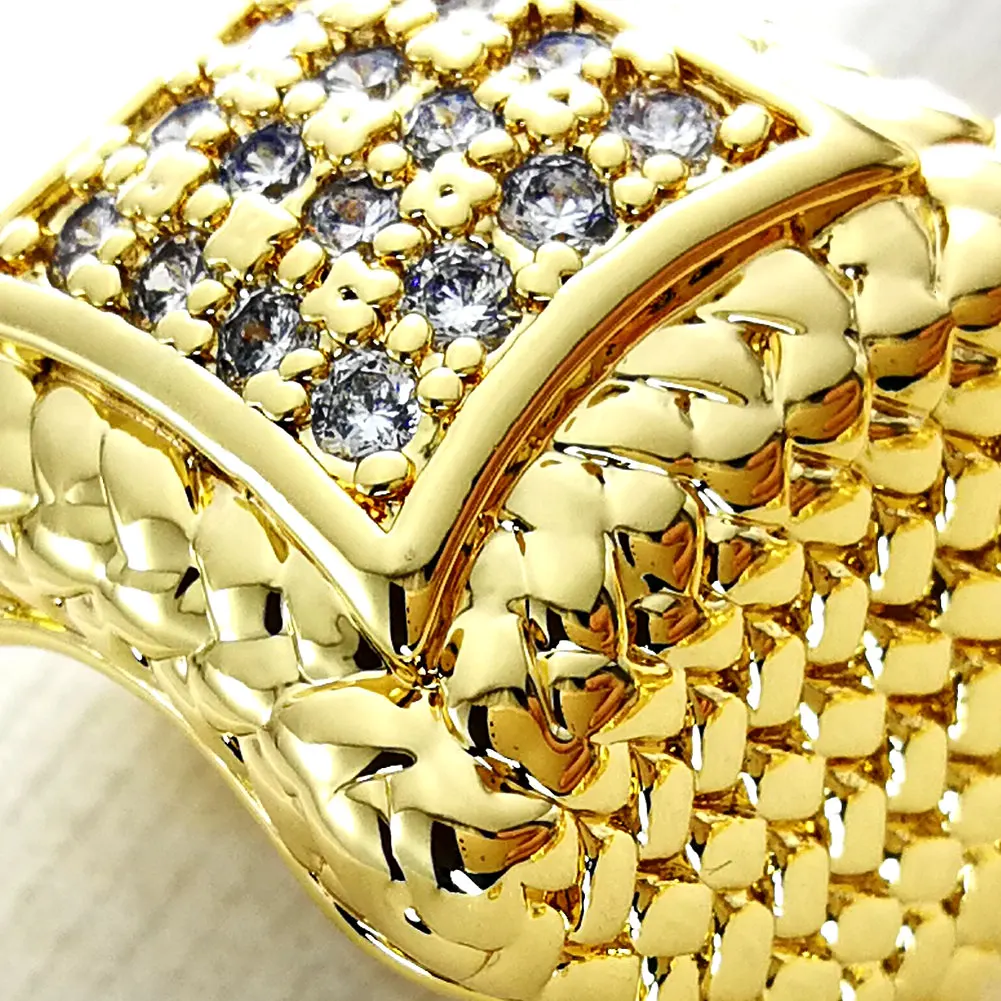 Обручальное кольцо с цирконием для мужчин и женщин размеры 8-15 R105 R280 | Украшения