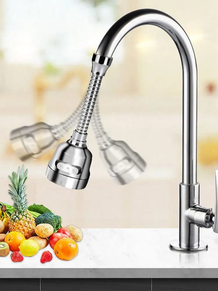 

2 Types Kitchen Faucet Water Saving High Pressure Nozzle Tap Adapter Bathroom Sink Spray Bathroom Shower Rotatable Accessories