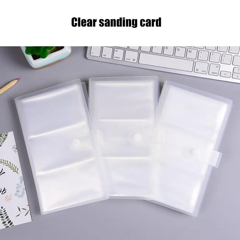 

1PC Transparent Business Card Id Card Holder 240 Card Card Collection Ticket Capacity Slots Business Large Holder Office Ca O3L9