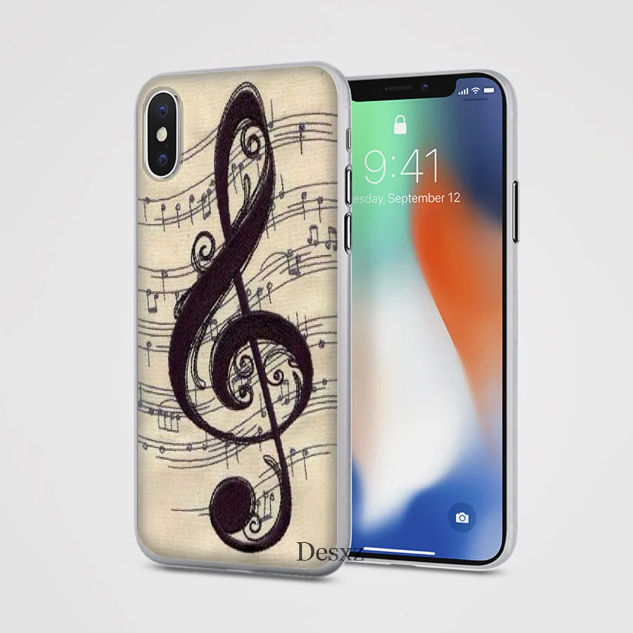 Чехол для телефона Обложка с музыкальными нотами iPhone 6 6s 7 8 11 Pro X XS XR Max 5 5s Se TPU |