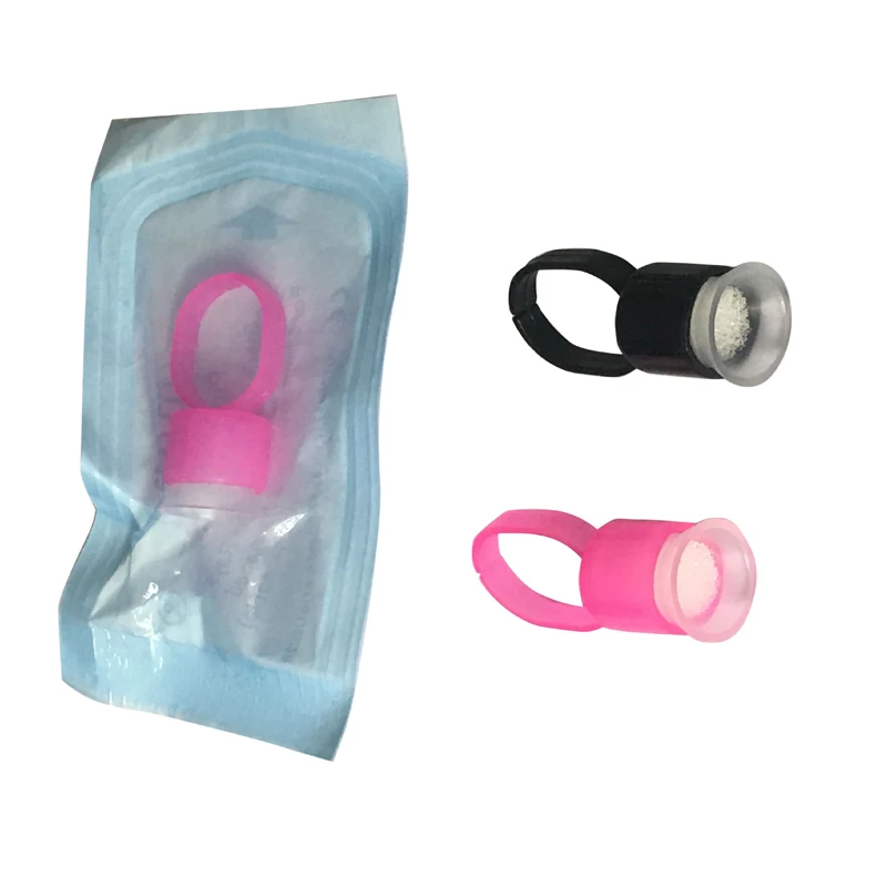 Одноразовая чашка для чернил татуировок с губкой пластиковая микроблейдинговая