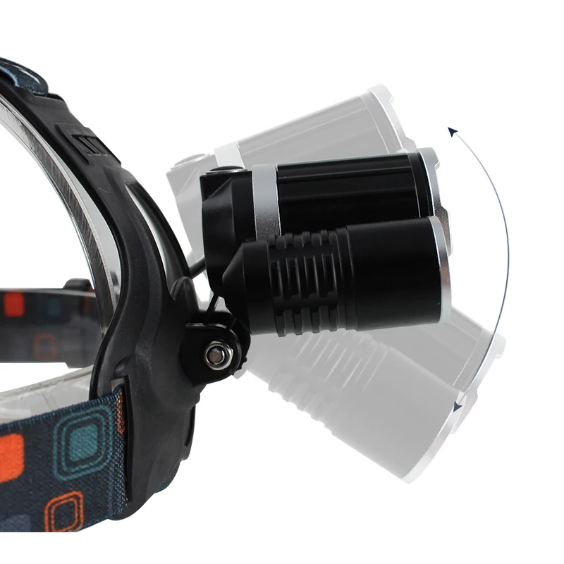 3 светодиодный налобный фонарь CREE XML T6 USB внешний аккумулятор перезаряжаемый