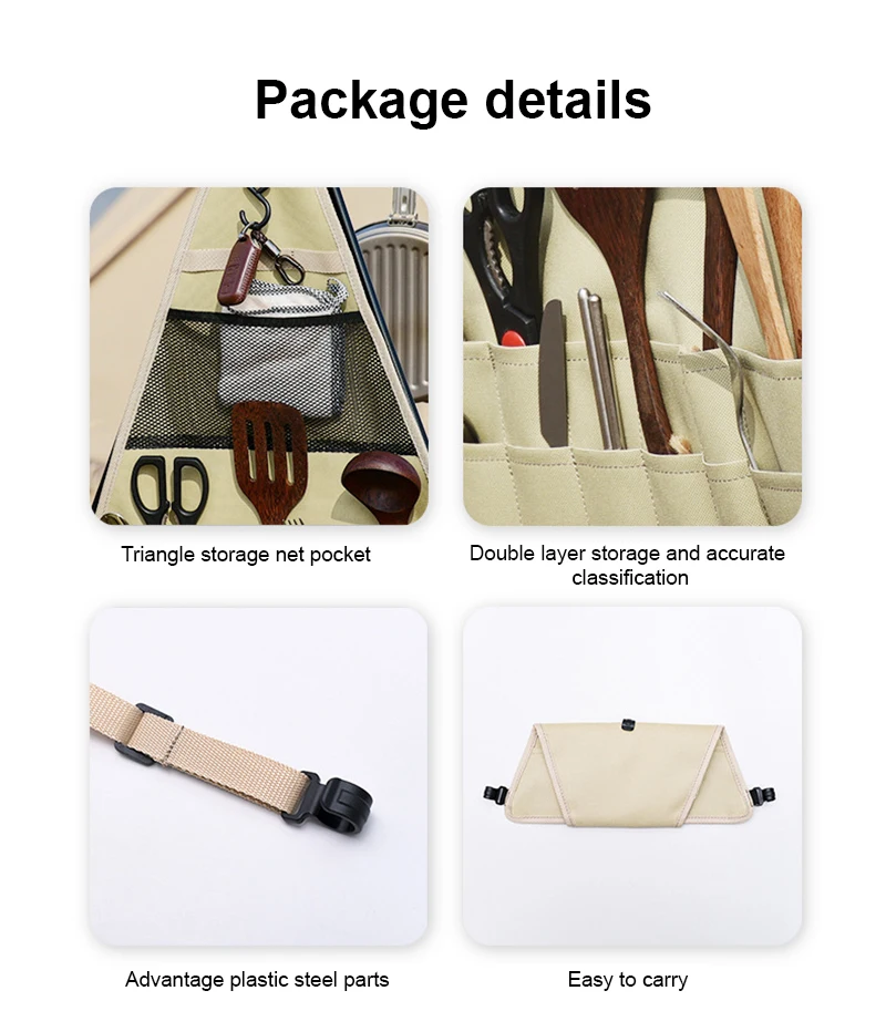 

New Waterproof Outdoor Storage Bag Tripod Storage Bag Large Capacity Tableware Finishing Bag Picnic Storage Bag Hot Sell