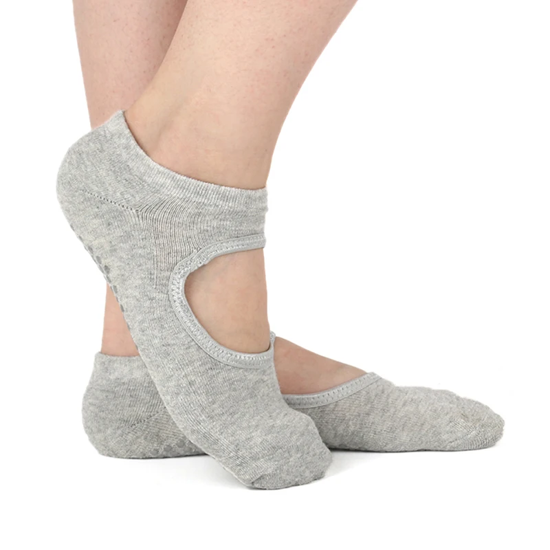 Женские нескользящие носки-башмачки низкие носки-тапочки быстросохнущие