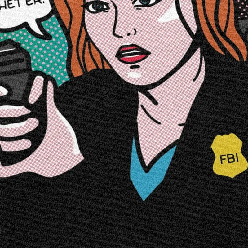 Мужская футболка с надписью The X Files хлопковая коротким рукавом уникальным