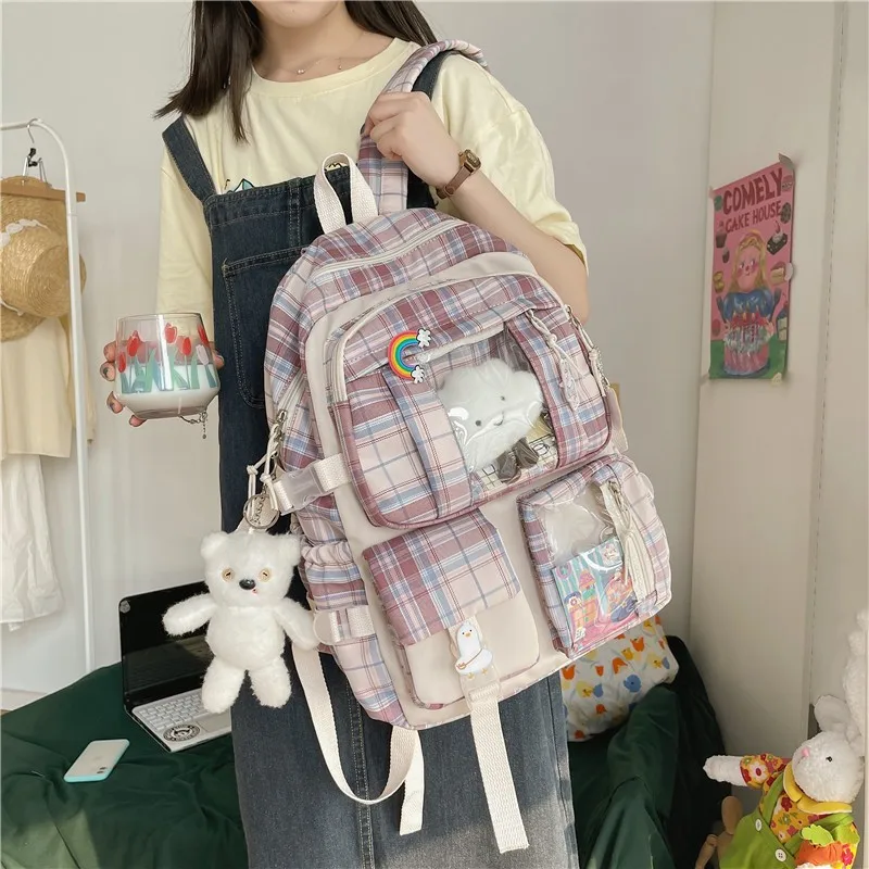Рюкзак детский, из хлопчатобумажной ткани, водонепроницаемый, для девочек