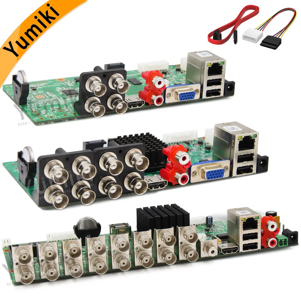 6 в 1 H.265+ 16ch/8ch/4ch AHD DVR плата для AHD 5MP 4MP 1080P 720P камера сохраняет большую ОЗУ HDD Xmeye Onvif плата CCTV DVR AHD DVR