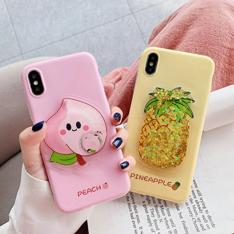 Симпатичное снижение давления фрукты телефон чехол для iPhone 7 7Plus 8 8Plus X XR XS Max