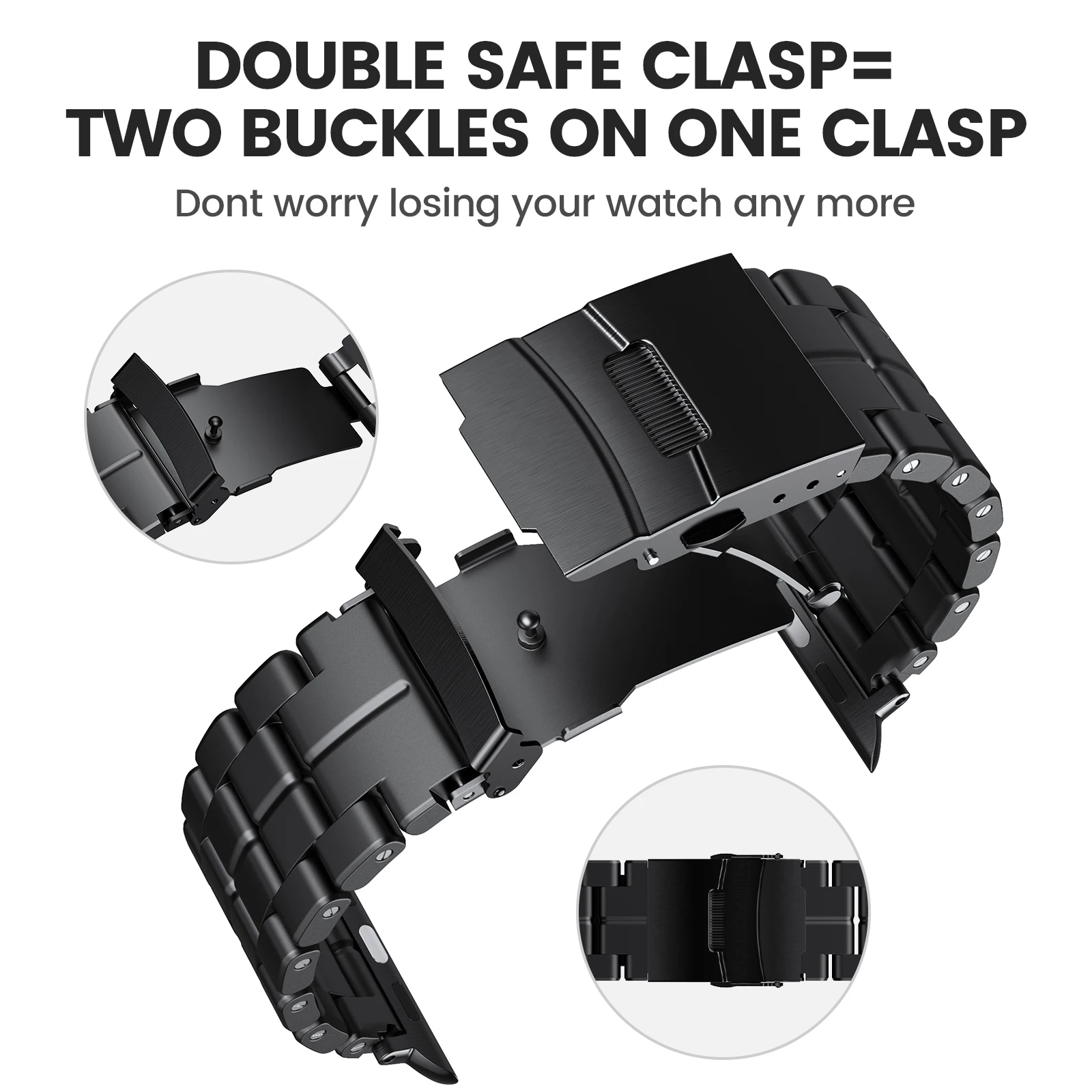 ANBEST Carbon Fiber Watch Band for Apple Watch 42mm 44mm Light Weight Strap for Iwatch 6/SE/5/4/3/2/1