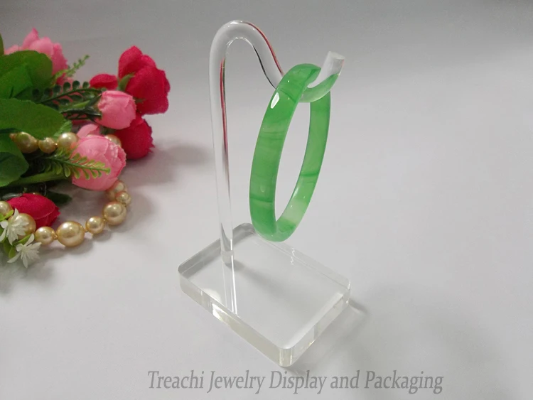 Акриловый браслет в форме крючка держатель для ювелирных изделий прозрачная
