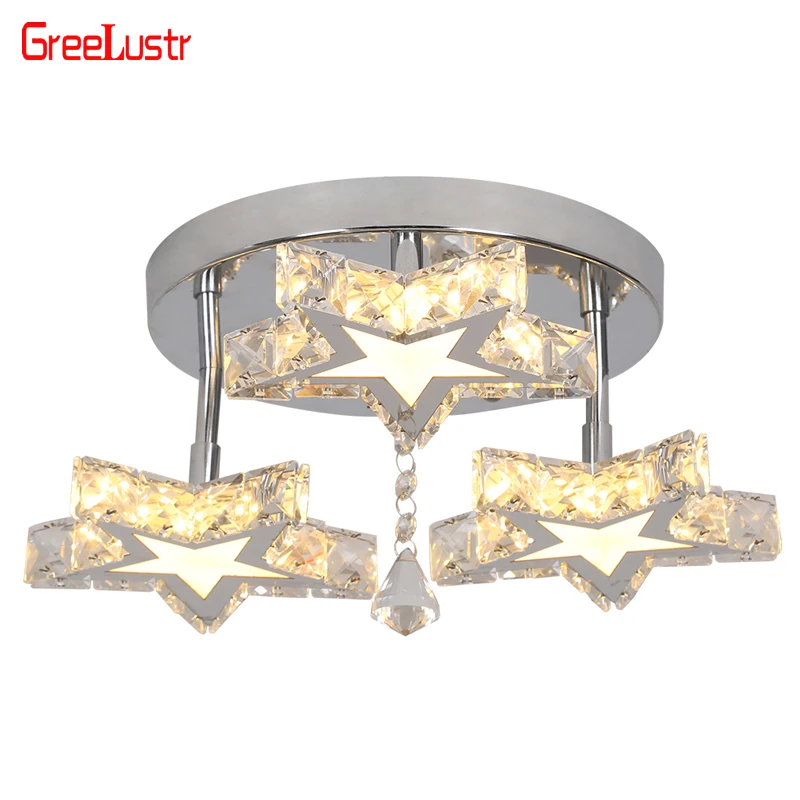 Современная хрустальная люстра-кольцо K9 светодиодный потолочный светильник с