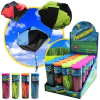 mini hand throwing parachute outdoor sports fly toy educational kids playing soldier parachute fun flying toy for children gift