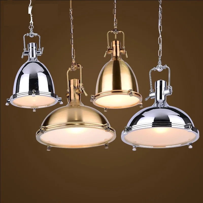 

Люстра в американском индустриальном стиле для ресторана, лофта, креативная индивидуальность, простая металлическая Золотая люстра для ба...