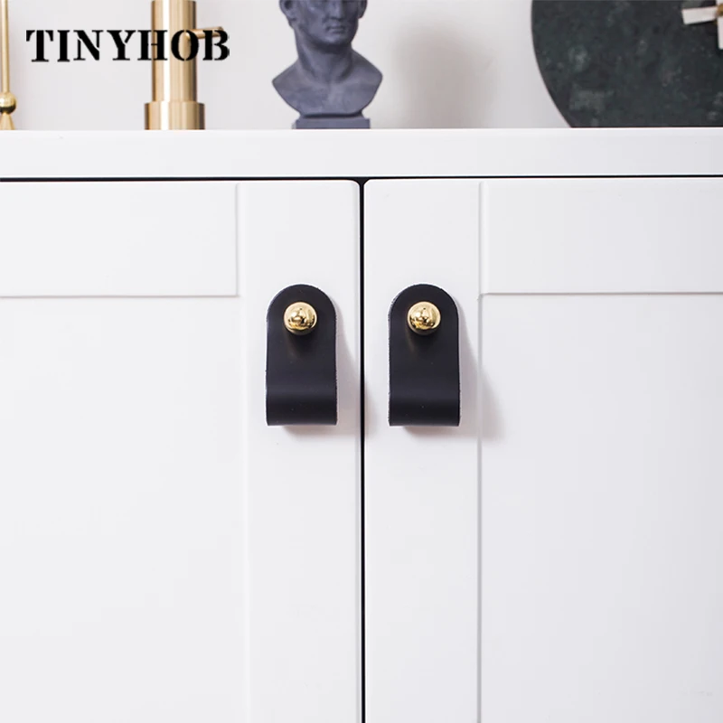 9 цветов/кожа + латунные ручки и в скандинавском стиле ручка для шкафа макарон