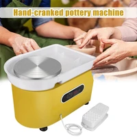 electric pottery wheel machine 25cm 350w clay ceramic shaping art diy work tool kit with adjustable speed pedal pottery wheel