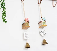 four which house resin bells creativity with cabin modeling tags interior decoration door educational unisex accordion 2021
