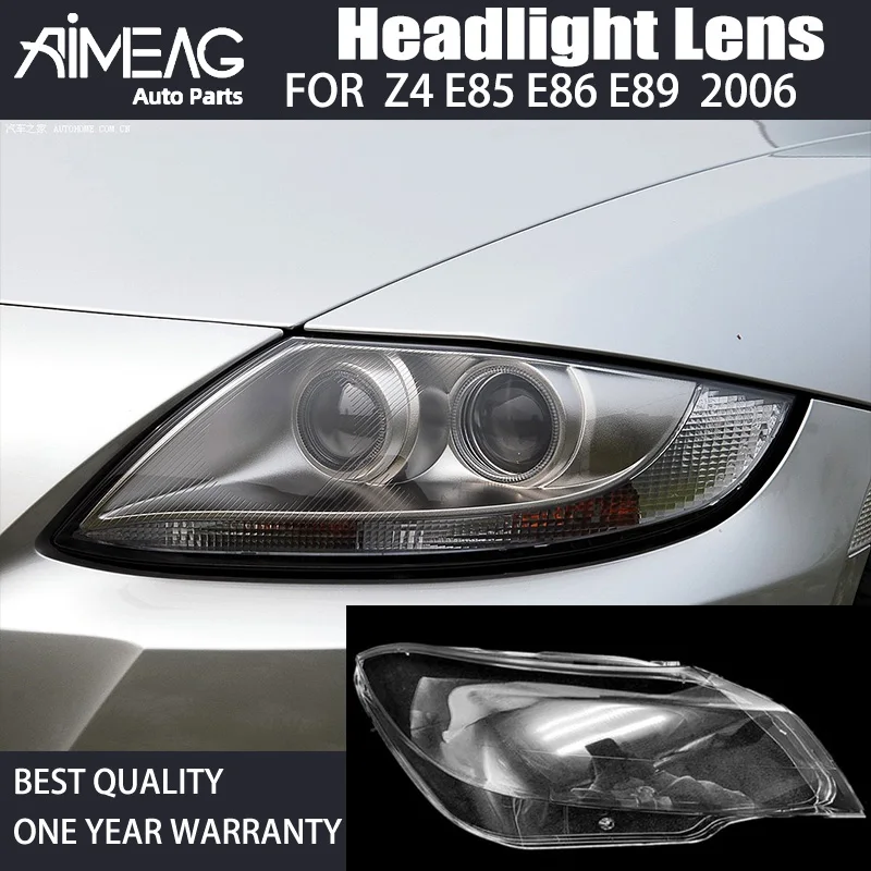 

Made for Car Headlight cover Transparent Glass Len for BMW E85 E86 E89 Z4 2006 Front Auto Lampshade ReplacemenT
