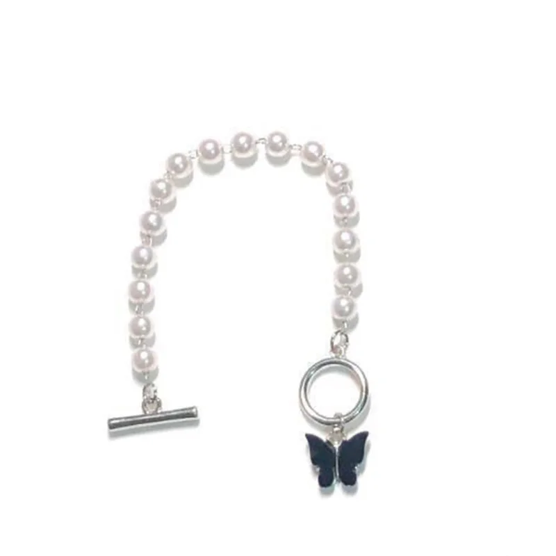 

Butterfly Pendant Pearl Bracelet 2021 Popular Retro Fashion Beauty First Choice